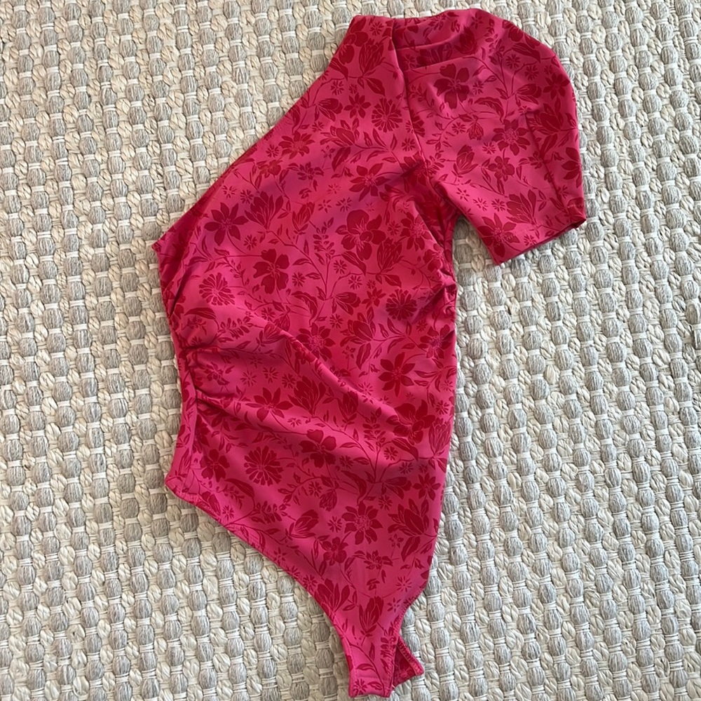 NWT Free People floral bodysuit sz xs